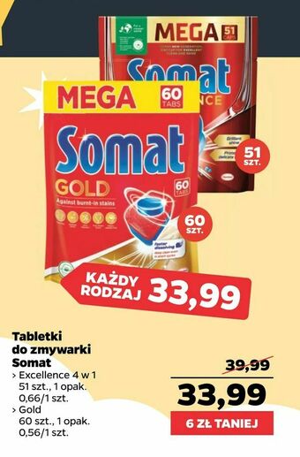 Netto Tabletki do zmywarki Somat oferta