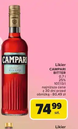 Carrefour Market Likier Campari Bitter oferta