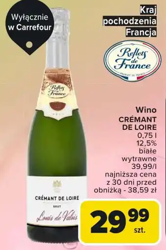 Carrefour Market Wino Crémant de Loire oferta