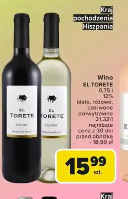 Carrefour Market Wino El Torete oferta