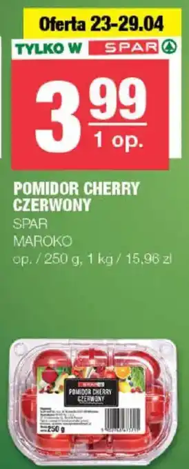 Spar Pomidor cherry czerwony oferta