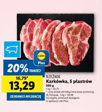 Lidl Karkówka, 5 plastrów oferta