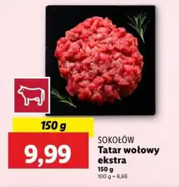 Lidl Tatar wołowy ekstra Sokołów oferta