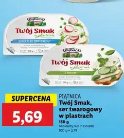 Lidl Piątnica Twój Smak, ser twarogowy w plastrach oferta