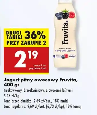Biedronka Jogurt pitny owocowy Frivita oferta