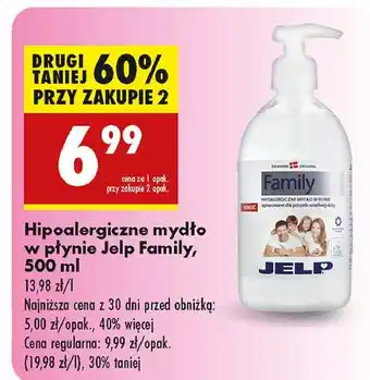 Biedronka Mydło w płynie hipoalergiczne Jelp Family oferta