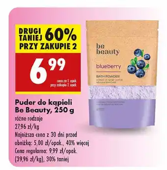 Biedronka Puder do kąpieli blueberry Be Beauty oferta