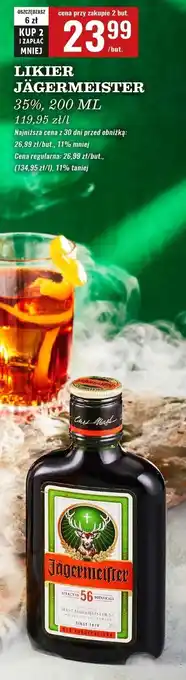 Biedronka Likier Jagermeister oferta