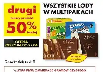 Biedronka Lody na patyku classic Marletto oferta