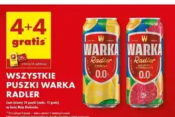 Biedronka Piwo Warka Radler Grapefruit-Pomarańcz 0% oferta