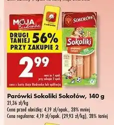 Biedronka Parówki Sokołów Sokoliki oferta