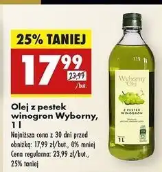 Biedronka Olej z pestek winogron Wyborny oferta