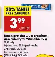 Biedronka Baton proteinowy Vitanella oferta