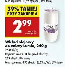 Biedronka Wkład olejowy do zniczy 240 g 96 h Lumia oferta
