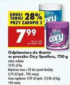 Biedronka Odplamiacz w proszku Oxy Spotless oferta