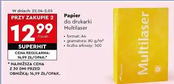 Biedronka Papier a4 multilaser oferta