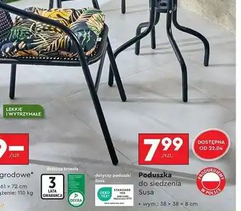 Biedronka Poduszka na siedzisko susa oferta