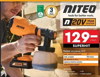 Biedronka Pistolet natryskowy Niteo Tools oferta