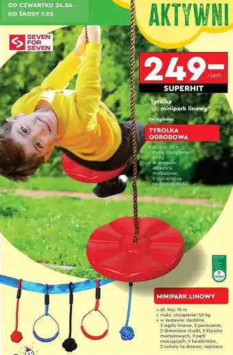 Biedronka Minipark linowy Seven For 7 oferta
