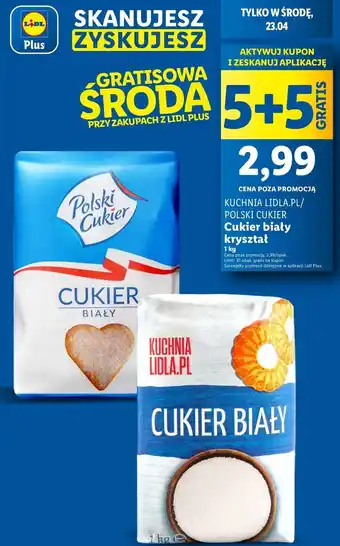 Lidl Cukier biały 1kg oferta