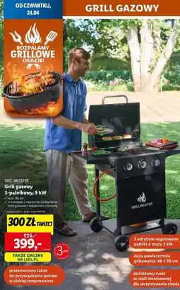 Lidl Grill gazowy 3-palnikowy oferta