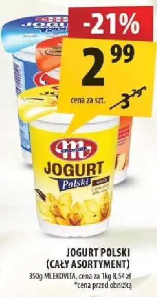 Arhelan Jogurt polski naturalny Mlekovita oferta