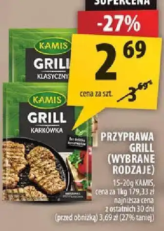Arhelan Przyprawa grill klasyczna 20g Kamis oferta