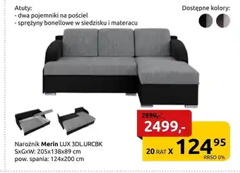 Black Red White Narożnik oferta