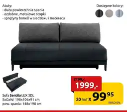 Black Red White Sofa Lux oferta