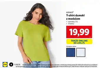 Lidl T-shirt damski s-l Esmara oferta