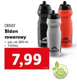 Lidl Bidon rowerowy 600 ml czerwony Crivit oferta