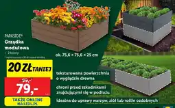 Lidl Grządka modułowa 75.6 x 25 cm Parkside oferta