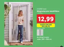 Lidl Moskitiera magnetyczna 100 x 220 cm Livarno Home oferta