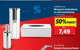 Lidl Pojemnik na waciki ze stali szlachetnej Livarno Home oferta
