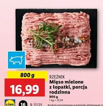 Lidl Mięso mielone z łopatki wieprzowej Rzeźnik Codzienna Dostawa oferta