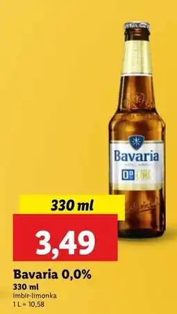 Lidl Piwo Bavaria 0.0% Ginger & Lime oferta