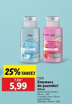 Lidl Zmywacz do paznokci bez acetonu Cien oferta
