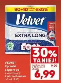 Kaufland Ręcznik papierowy Velvet Extra Long oferta