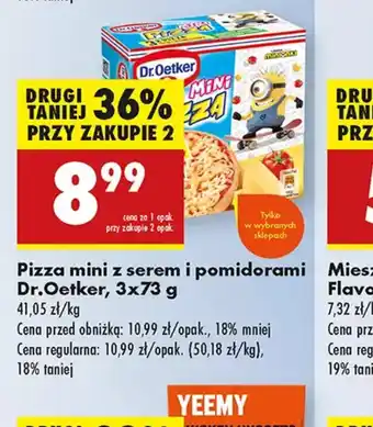 Biedronka Pizza mini z serem i pomidorami Dr. Oetker oferta