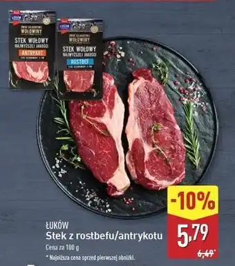 ALDI Stek wołowy z antrykotu Łuków oferta