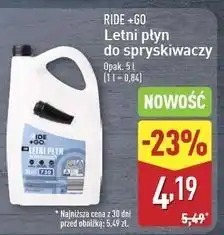 ALDI Letni płyn do spryskiwaczy Ride +Go oferta