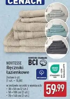 ALDI Ręczniki łazienkowe 70 x 140 cm Novitesse oferta