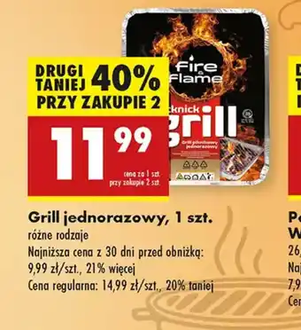 Biedronka Grill jednorazowy oferta