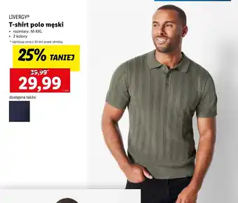 Lidl Polo męskie Livergy oferta