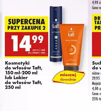 Biedronka Kosmetyki do włosów Taft oferta
