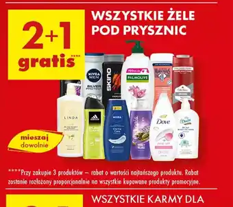 Biedronka Wszystkie żele pod prysznic oferta
