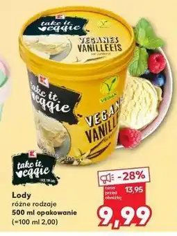 Kaufland Lody waniliowe K-take it veggie oferta
