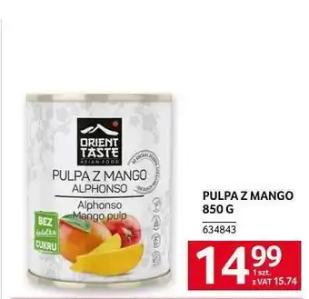 Selgros Pulpa z mango oferta