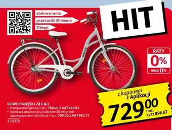 Selgros Rower Miejski 28 Cali oferta