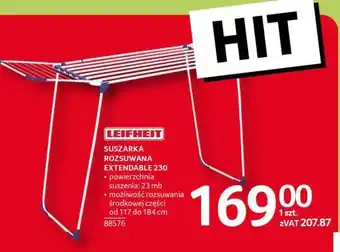 Selgros Leifheit Suszarka Rozsuwana Extendable 230 oferta